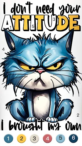 Gameplay screenshot 1 from Meme Color Pro：Color by Number - Board game