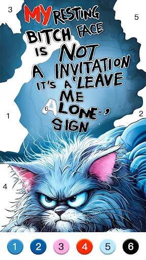 Gameplay screenshot 4 from Meme Color Pro：Color by Number - Board game